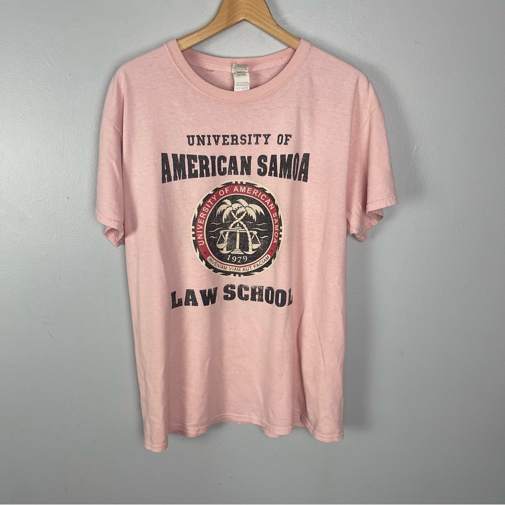 Gildan Pink University of American Samoa Law School Tee